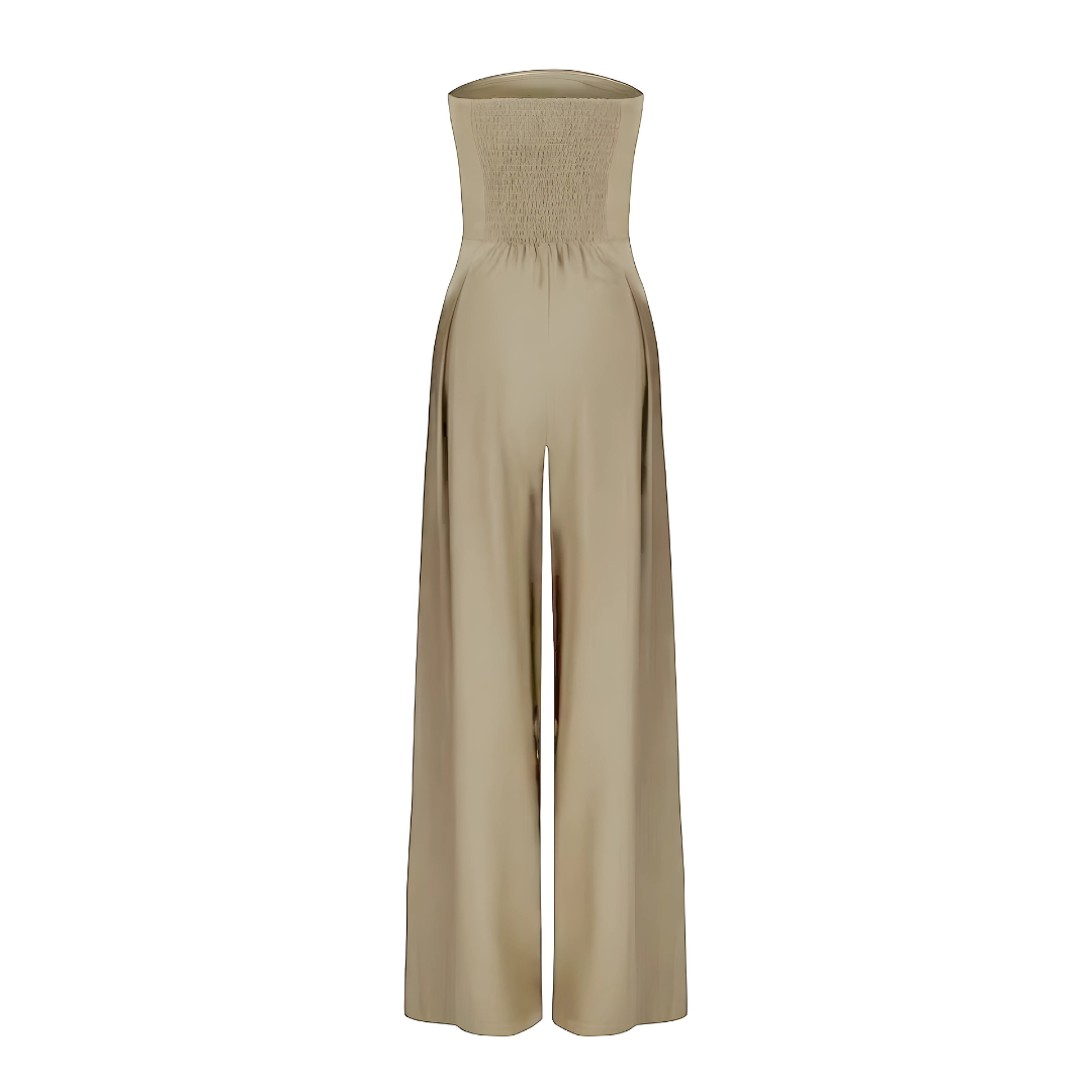 Aleia Strapless Wide-Leg Jumpsuit
