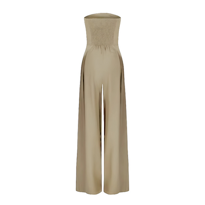 Aleia Strapless Wide-Leg Jumpsuit