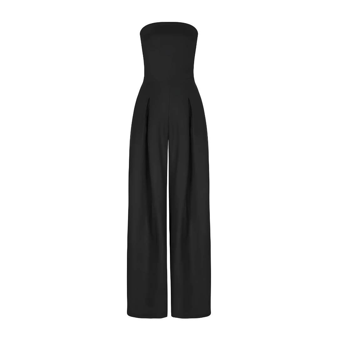 Aleia Strapless Wide-Leg Jumpsuit