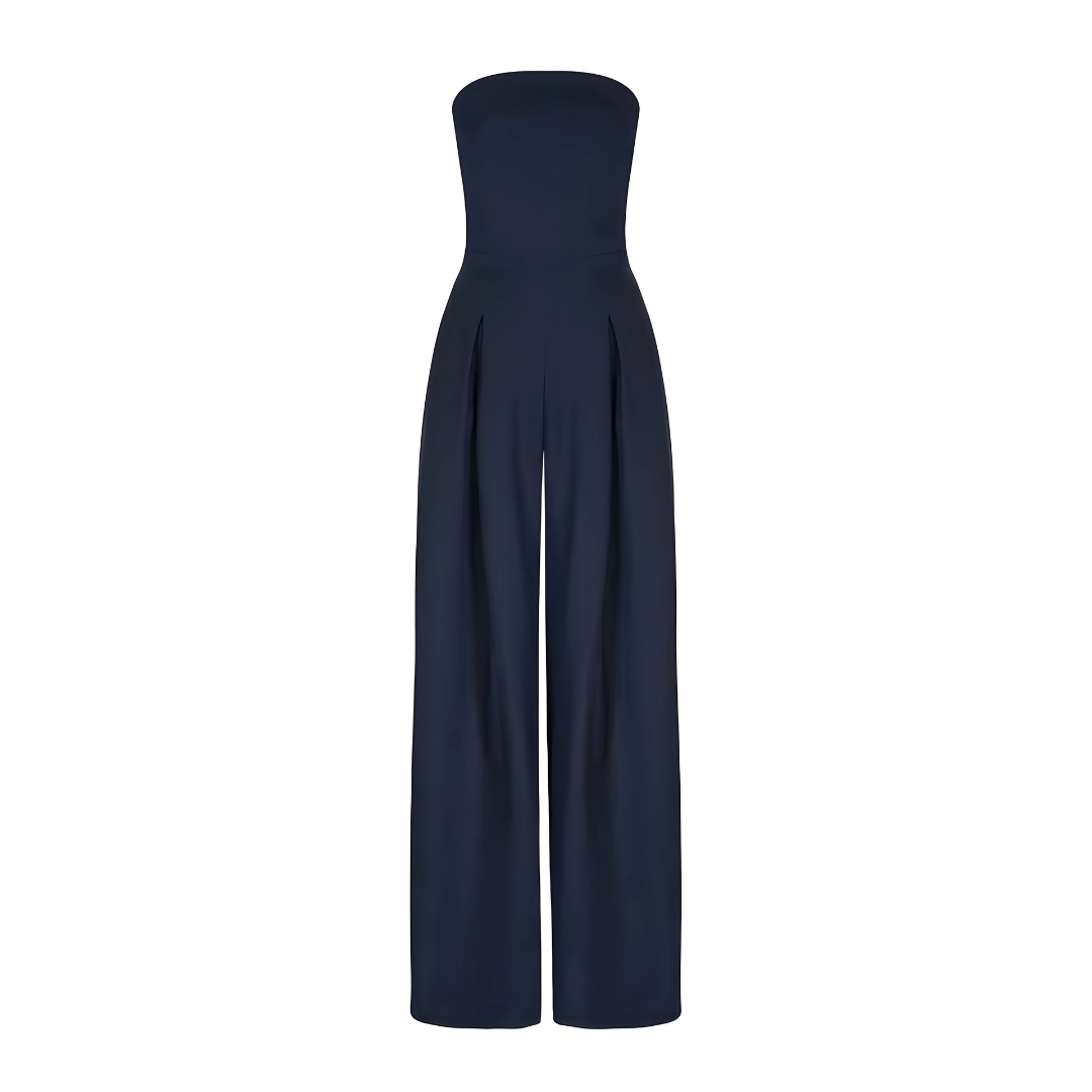 Aleia Strapless Wide-Leg Jumpsuit