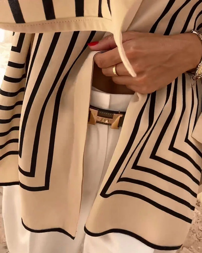 Isla Striped Silk-Blend Shirt