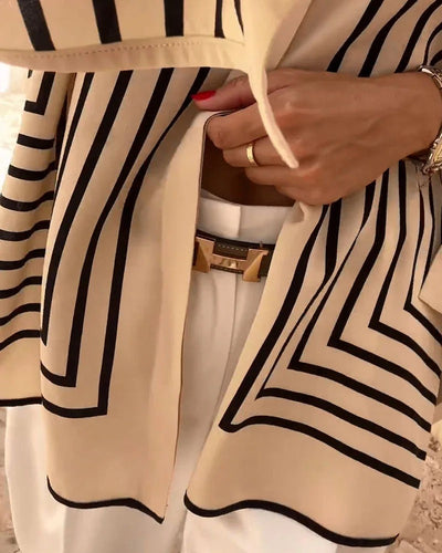 Isla Striped Silk-Blend Shirt